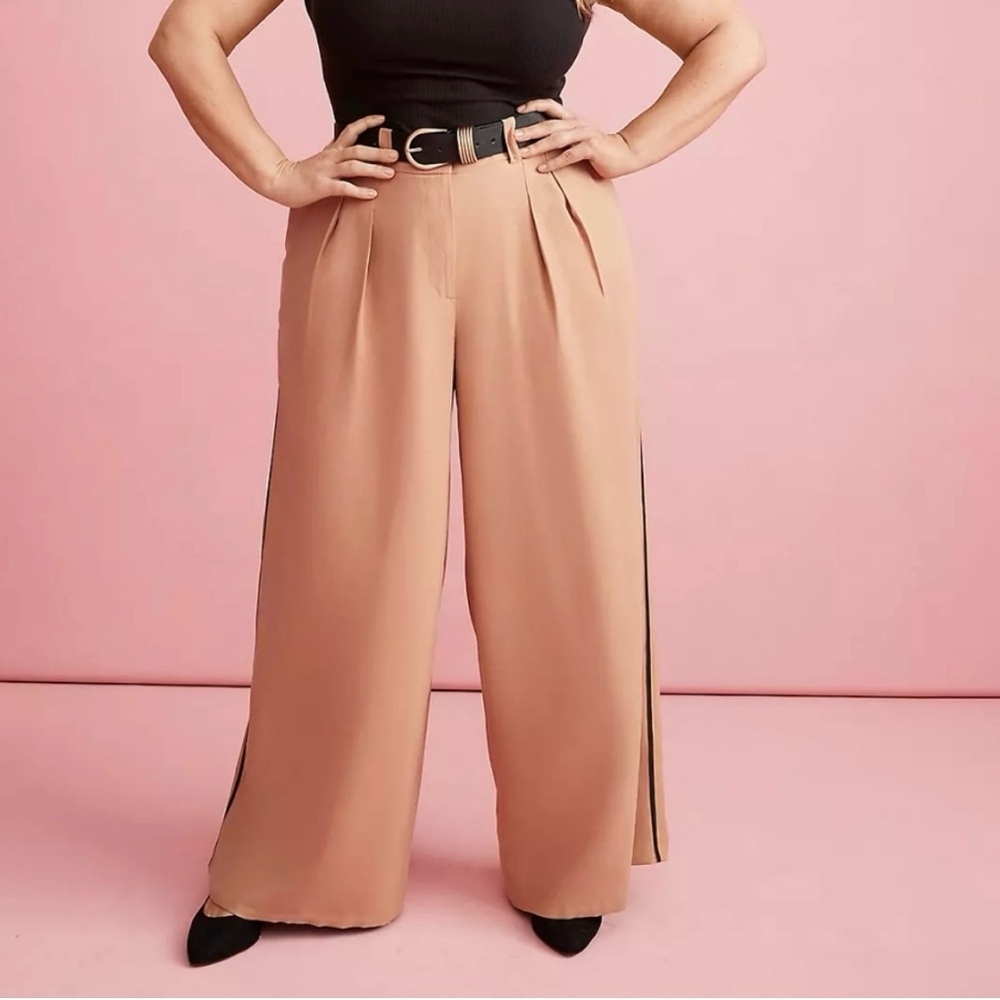 Lane Bryant Wide Leg Tan Pants
